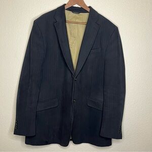 Banana Republic Classic Dark Navy Pinstripe Men's Blazer Size 48L RN 54023